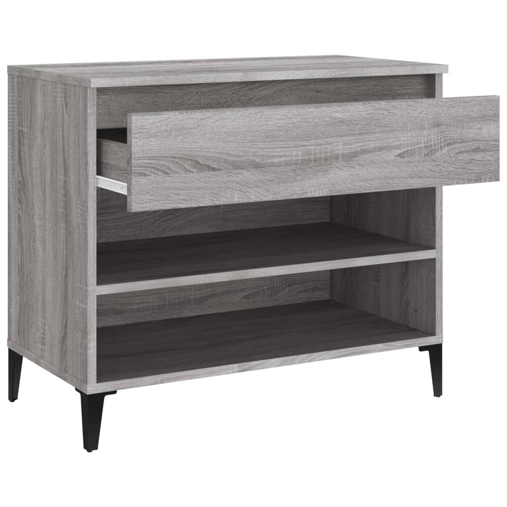 Armoire à chaussures Sonoma gris 70x36x60 cm Bois d'ingénierie - XIOS