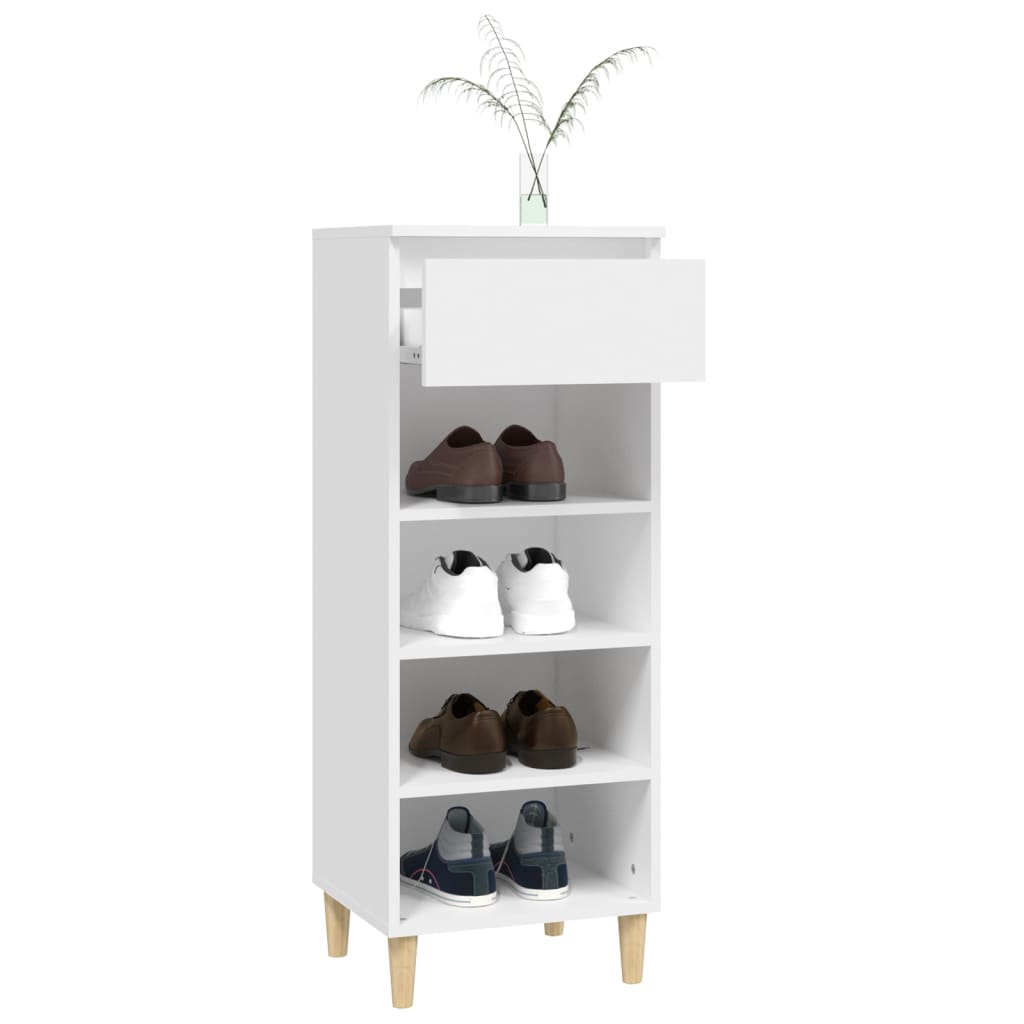 Armoire à chaussures Blanc 40x36x105 cm Bois d'ingénierie - XIOS