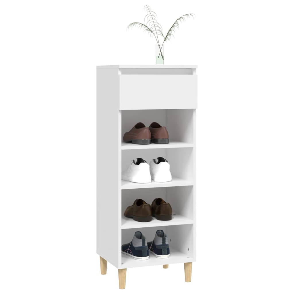 Armoire à chaussures Blanc 40x36x105 cm Bois d'ingénierie - XIOS