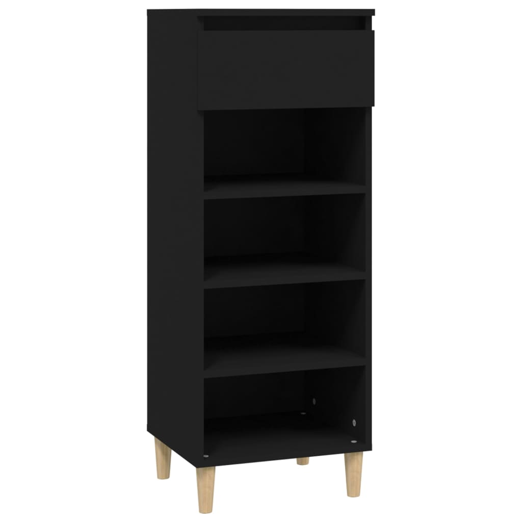 Armoire à chaussures Noir 40x36x105 cm Bois d'ingénierie - XIOS