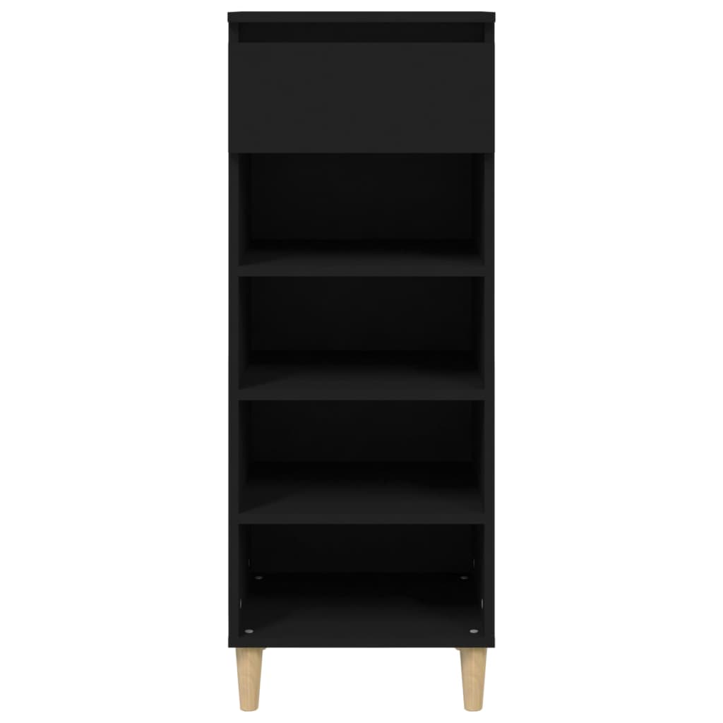 Armoire à chaussures Noir 40x36x105 cm Bois d'ingénierie - XIOS