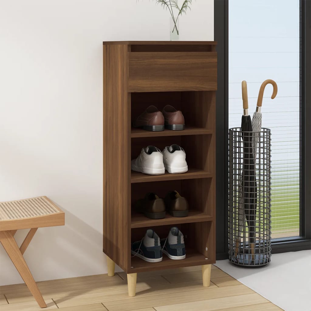 Armoire à chaussures Chêne marron 40x36x105cm Bois d'ingénierie - XIOS