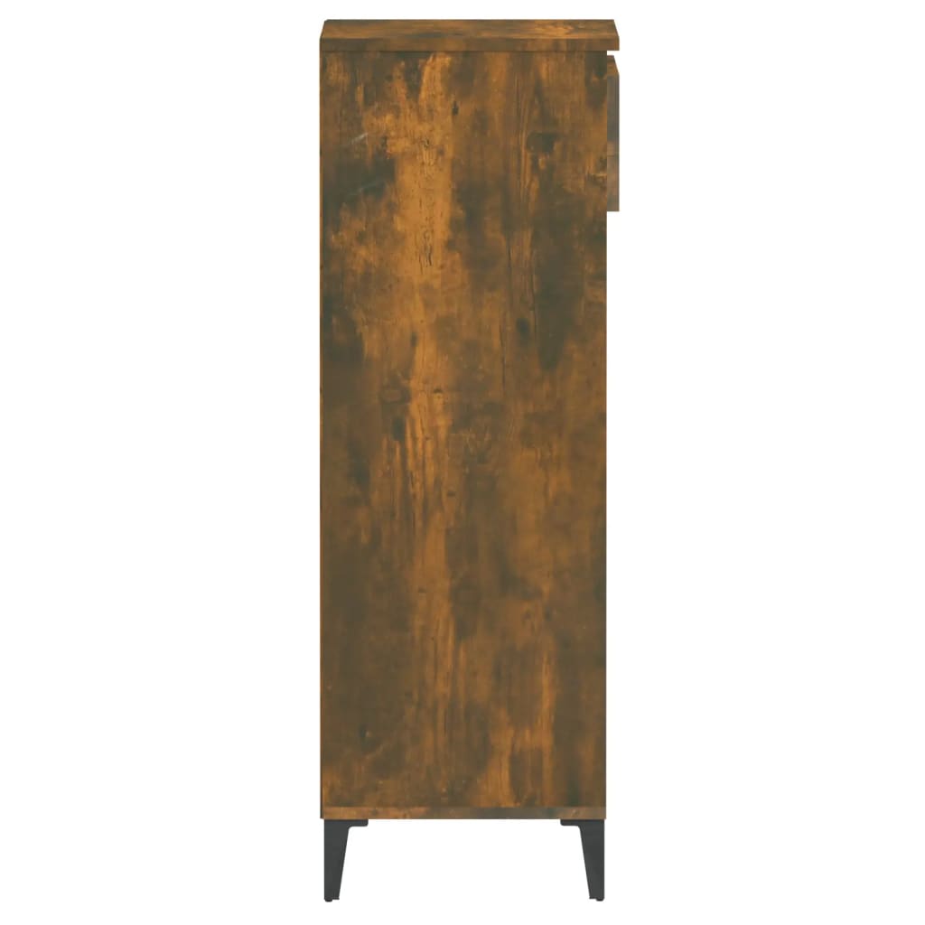 Étagère à chaussures Chêne fumé 40x36x105 cm Bois d'ingénierie - XIOS