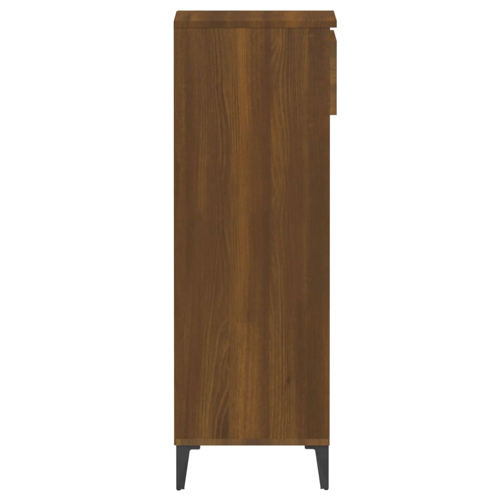 Étagère à chaussures Chêne marron 40x36x105 cm Bois ingénierie - XIOS