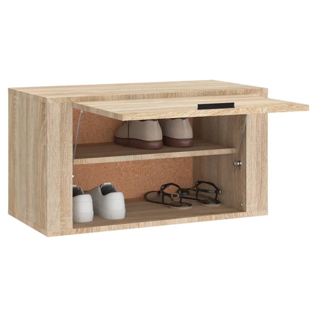 Armoire à chaussures murale Chêne sonoma 70x35x38 cm - XIOS