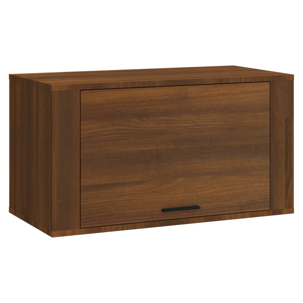 Armoire à chaussures murale Chêne marron 70x35x38cm Bois de Pin - XIOS