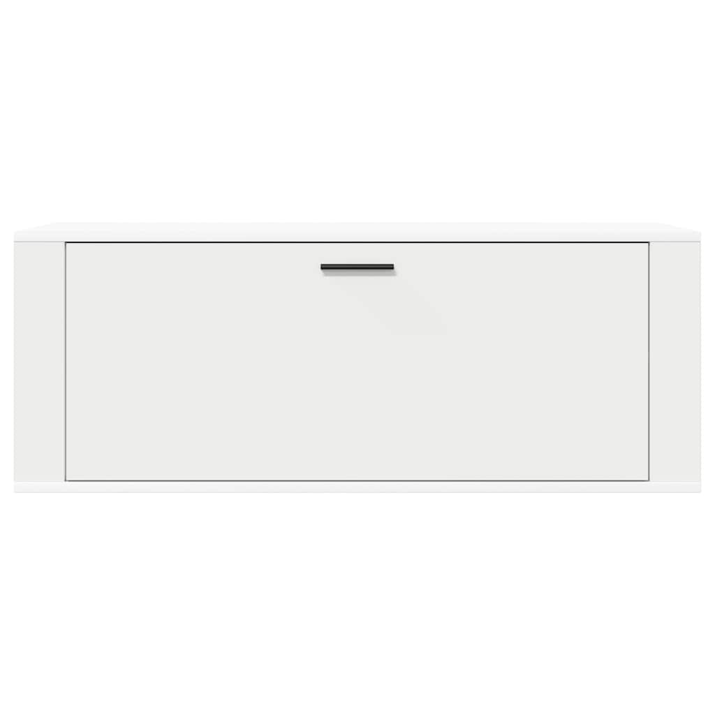 Armoire à chaussures murale Blanc 100x35x38cm Bois d'ingénierie - XIOS
