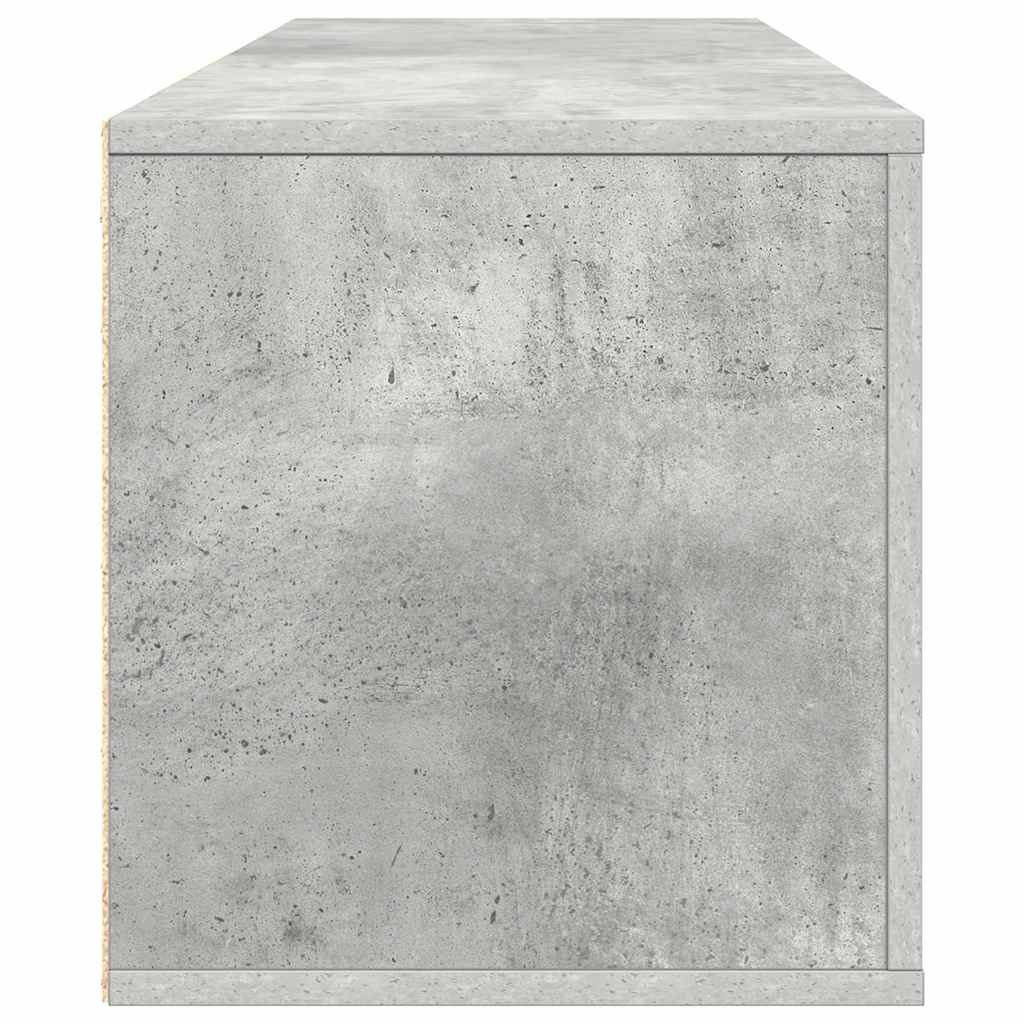 Armoire à chaussures murale Gris béton 100x35x38 cm - XIOS