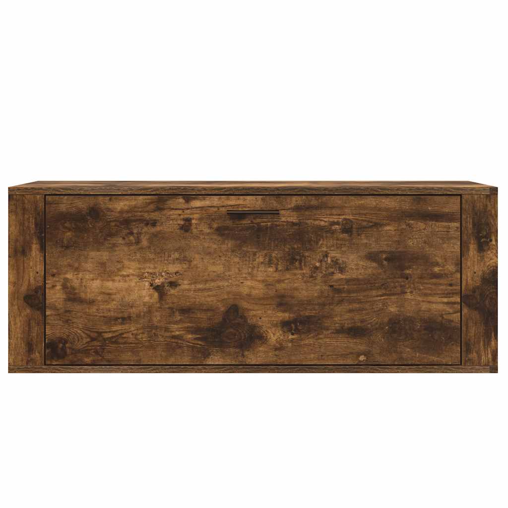 Armoire à chaussures murale Chêne fumé 100x35x38 cm - XIOS