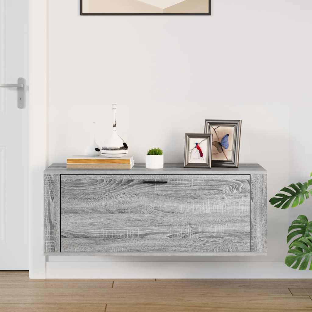 Armoire à chaussures murale Sonoma gris 100x35x38 cm - XIOS