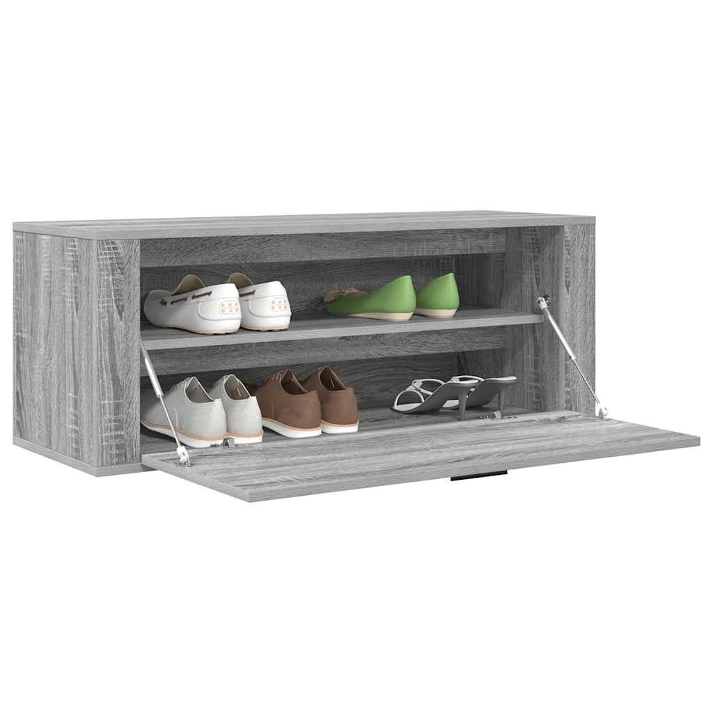 Armoire à chaussures murale Sonoma gris 100x35x38 cm - XIOS