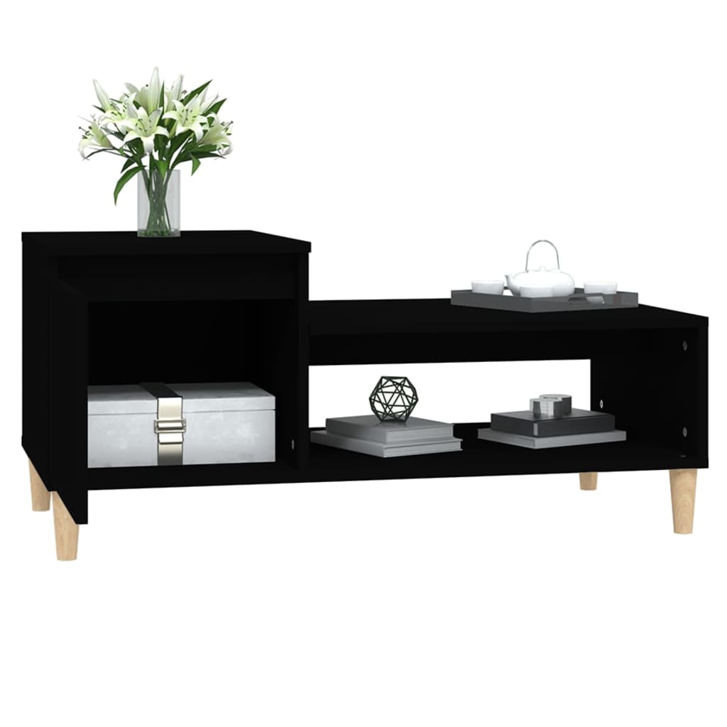 Table basse Noir 100x50x45 cm Bois d'ingénierie - XIOS