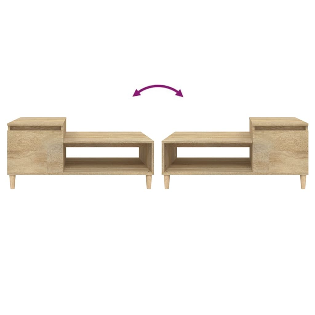 Table basse Chêne sonoma 100x50x45 cm Bois d'ingénierie - XIOS