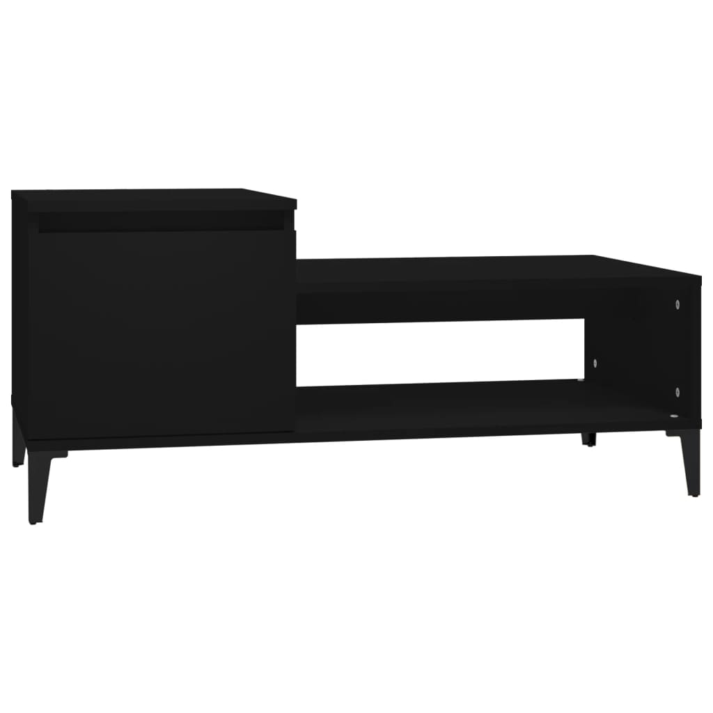Table basse Noir 100x50x45 cm Bois d'ingénierie - XIOS