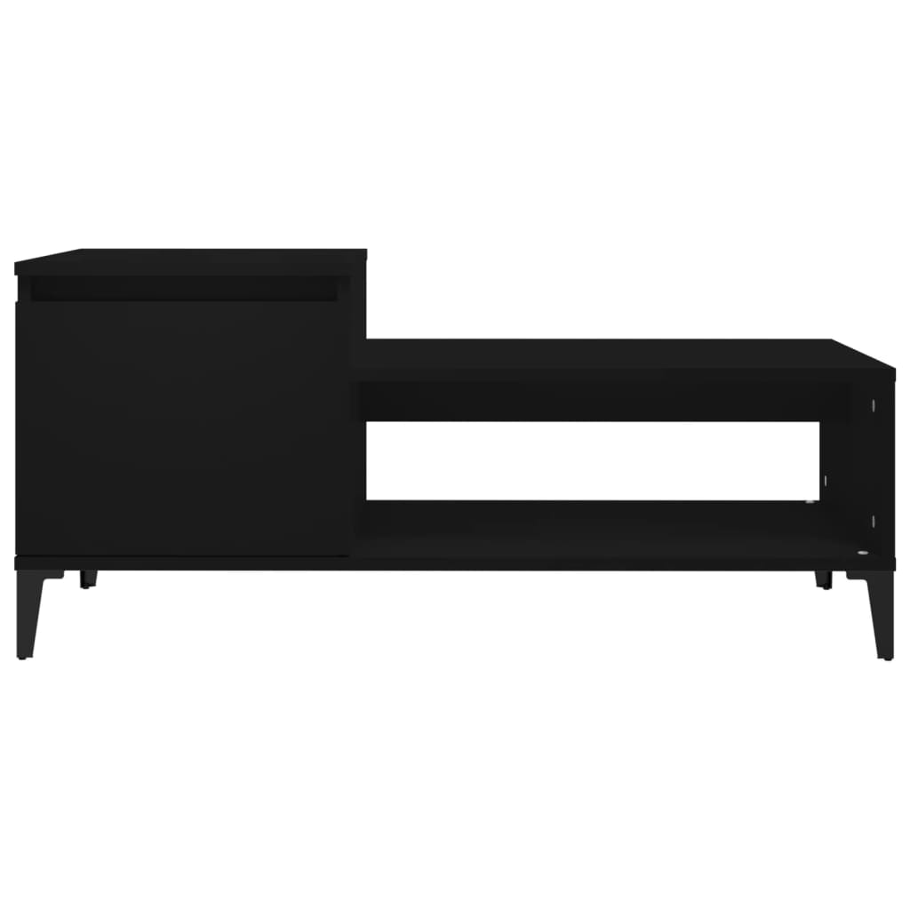 Table basse Noir 100x50x45 cm Bois d'ingénierie - XIOS