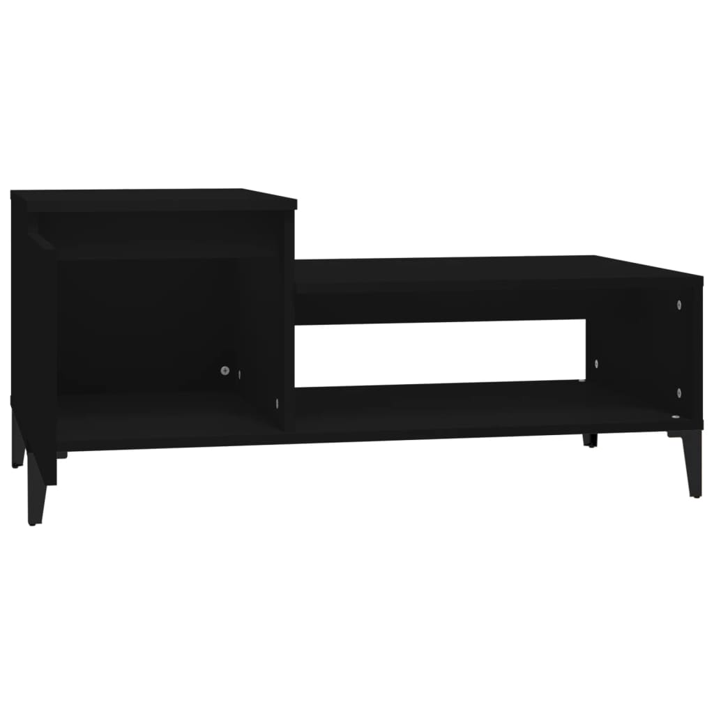 Table basse Noir 100x50x45 cm Bois d'ingénierie - XIOS