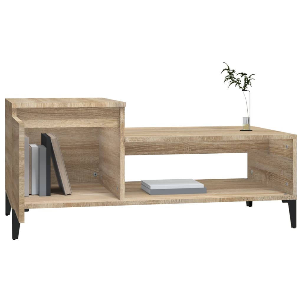 Table basse Chêne sonoma 100x50x45 cm Bois d'ingénierie - XIOS