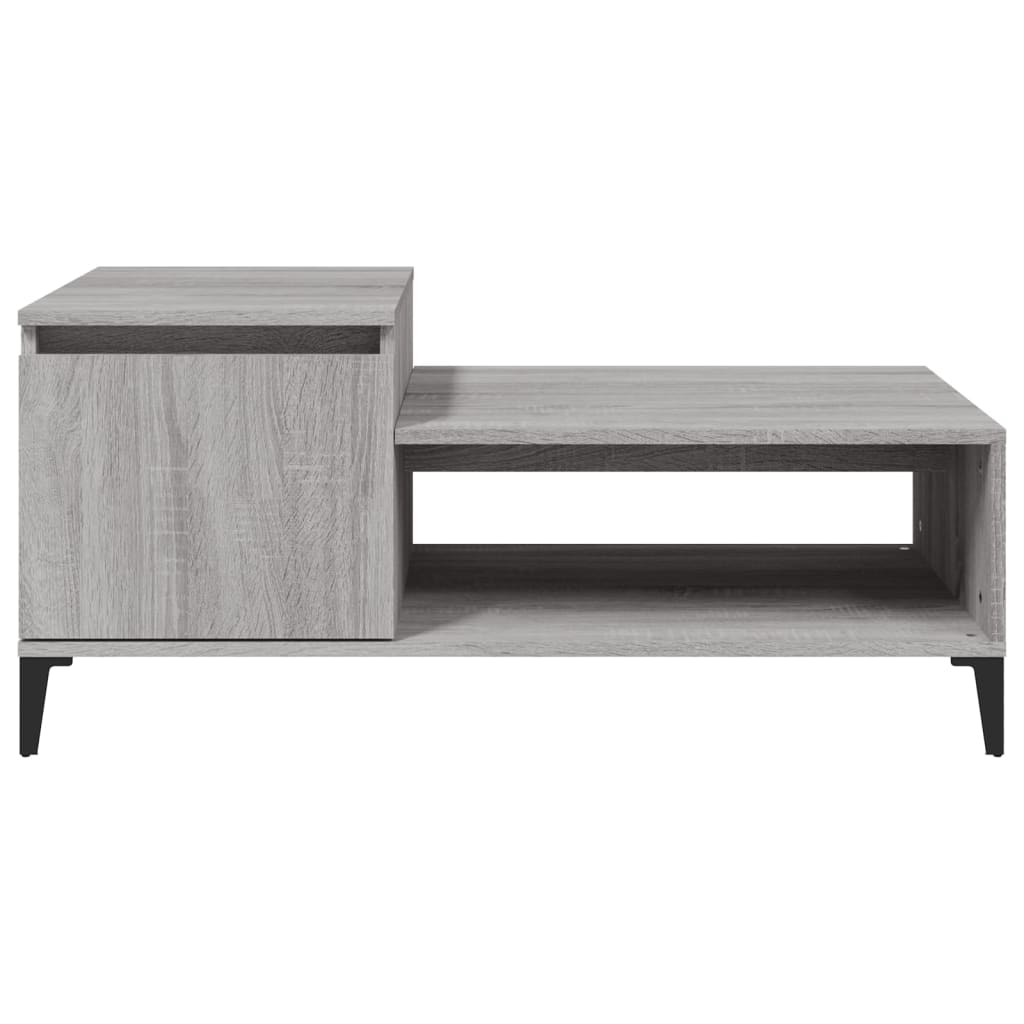 Table basse Sonoma gris 100x50x45 cm Bois d'ingénierie - XIOS
