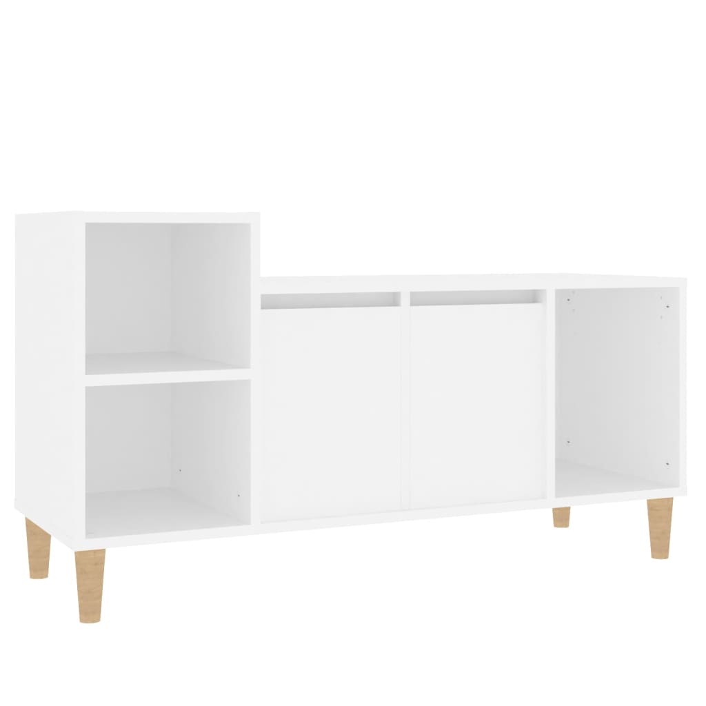 Meuble TV Blanc 100x35x55 cm Bois d'ingénierie - XIOS