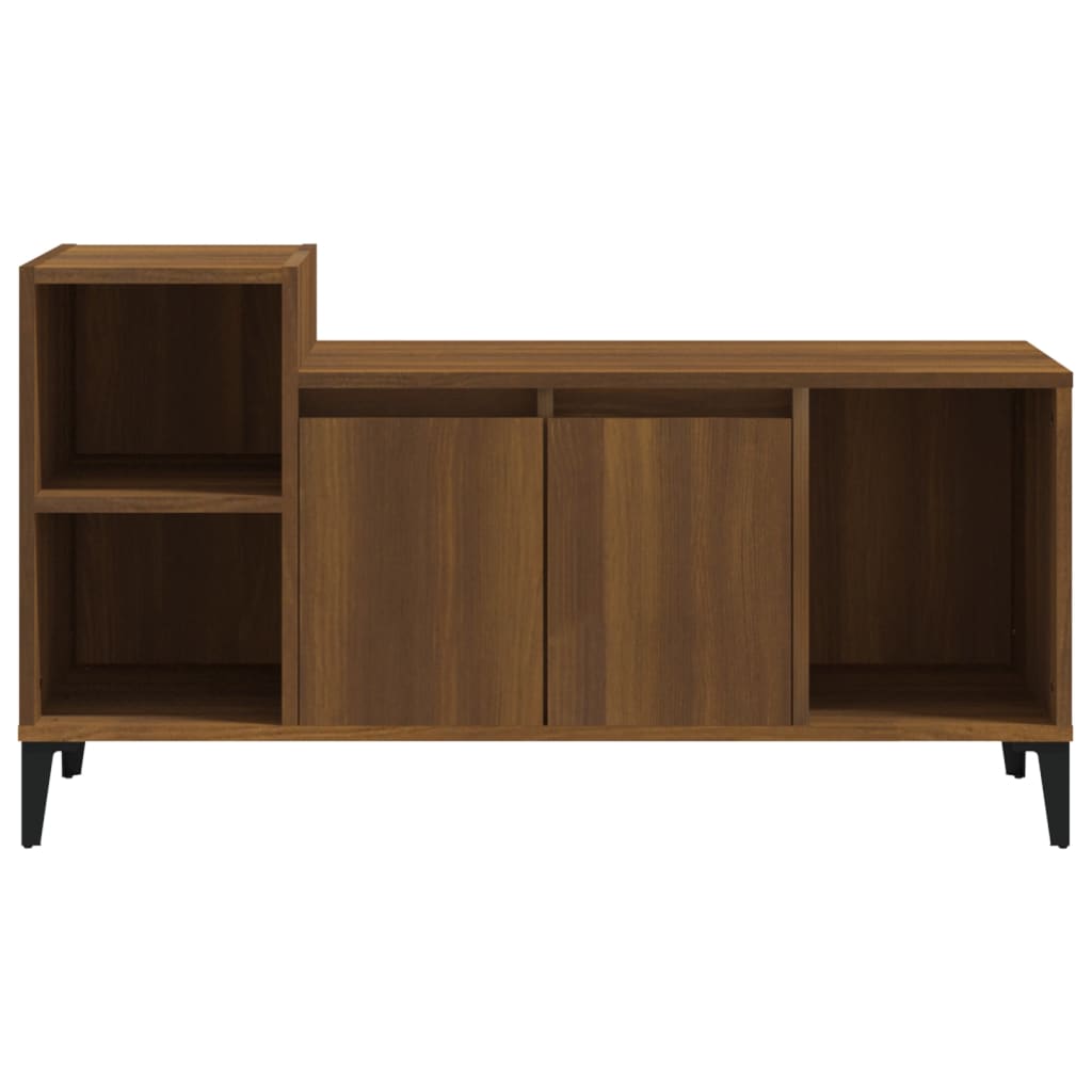 Meuble TV Chêne marron 100x35x55 cm Bois d'ingénierie - XIOS