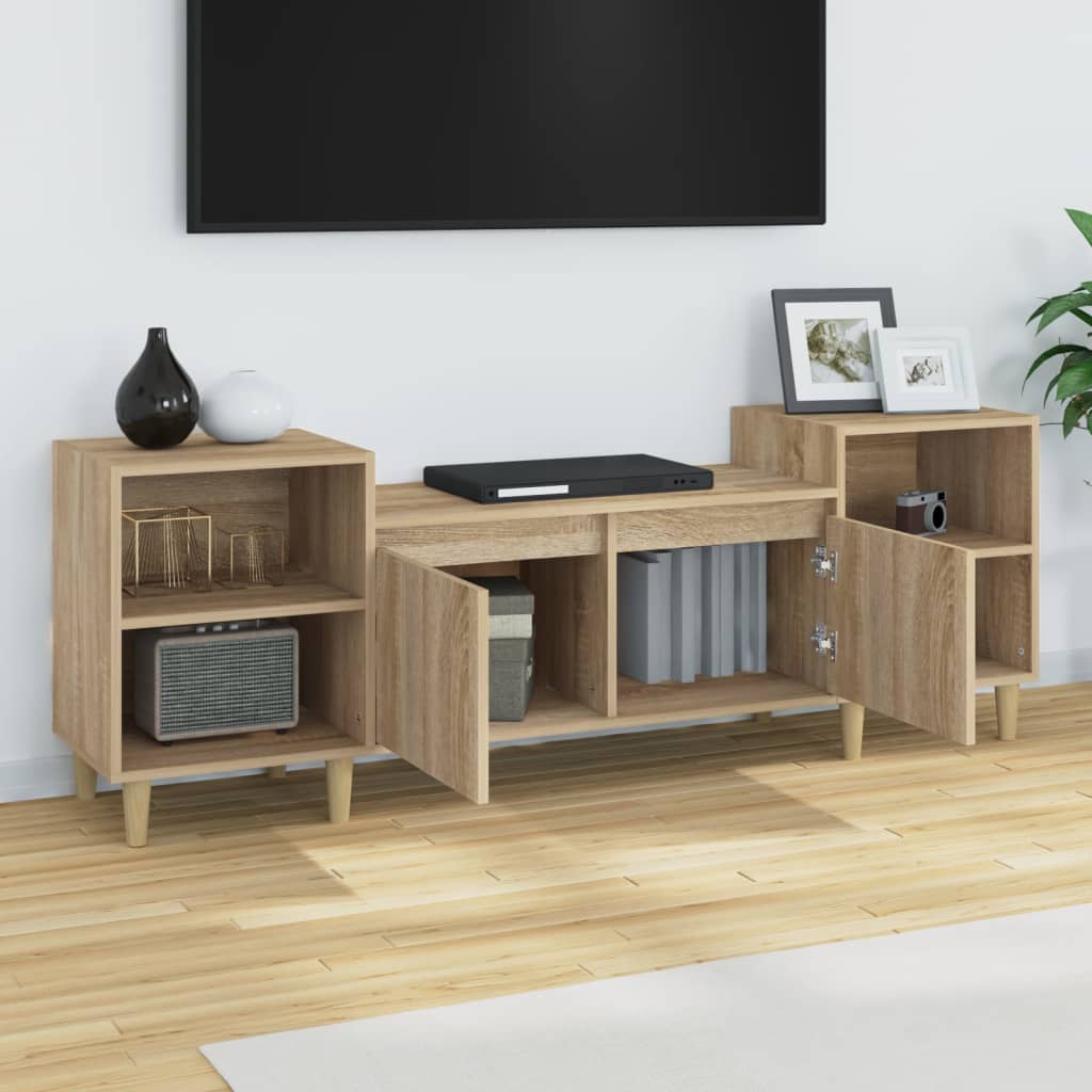 Meuble TV Chêne sonoma 160x35x55 cm Bois d'ingénierie - XIOS