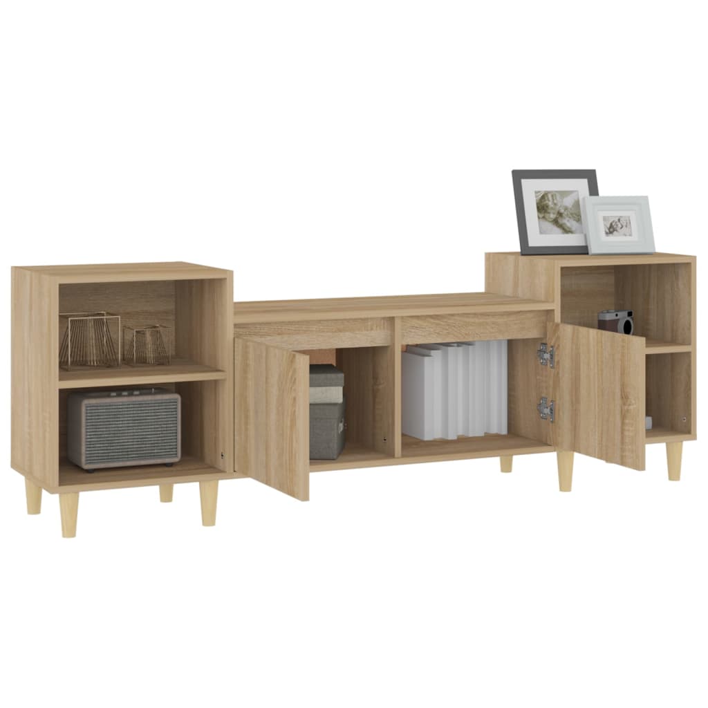 Meuble TV Chêne sonoma 160x35x55 cm Bois d'ingénierie - XIOS