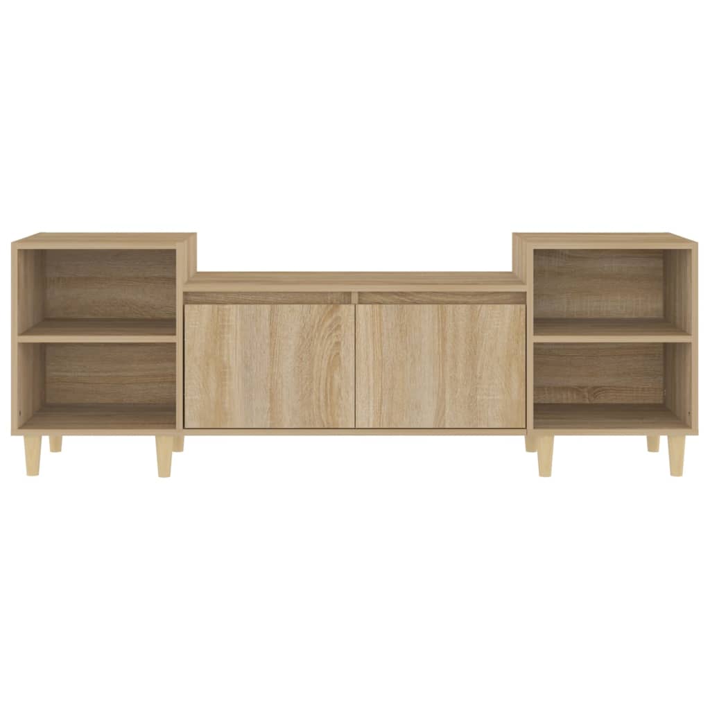 Meuble TV Chêne sonoma 160x35x55 cm Bois d'ingénierie - XIOS