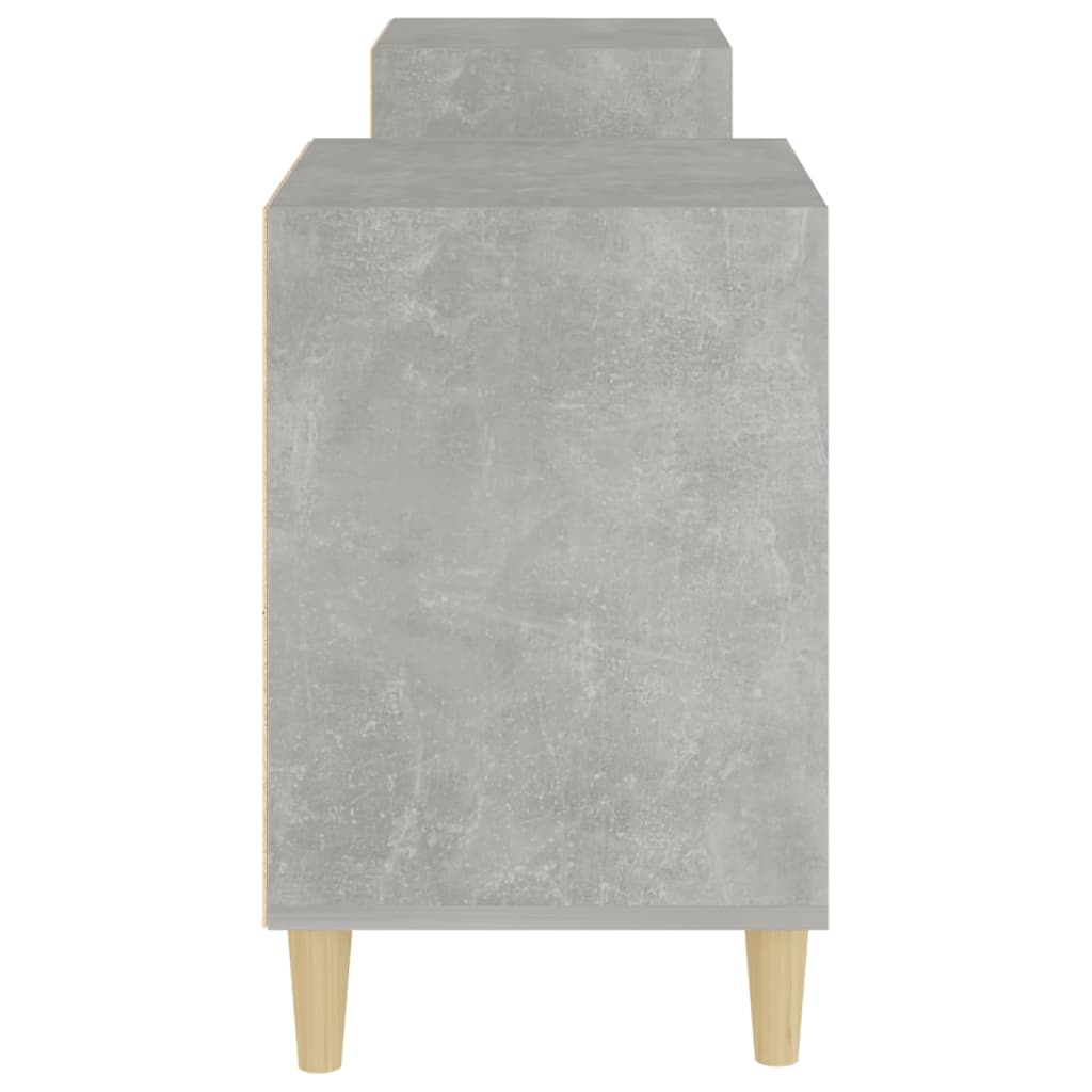 Meuble TV Gris béton 160x35x55 cm Bois d'ingénierie - XIOS