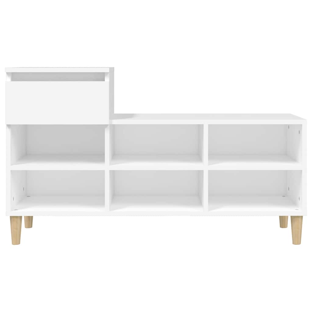 Armoire à chaussures Blanc 102x36x60 cm Bois d'ingénierie - XIOS