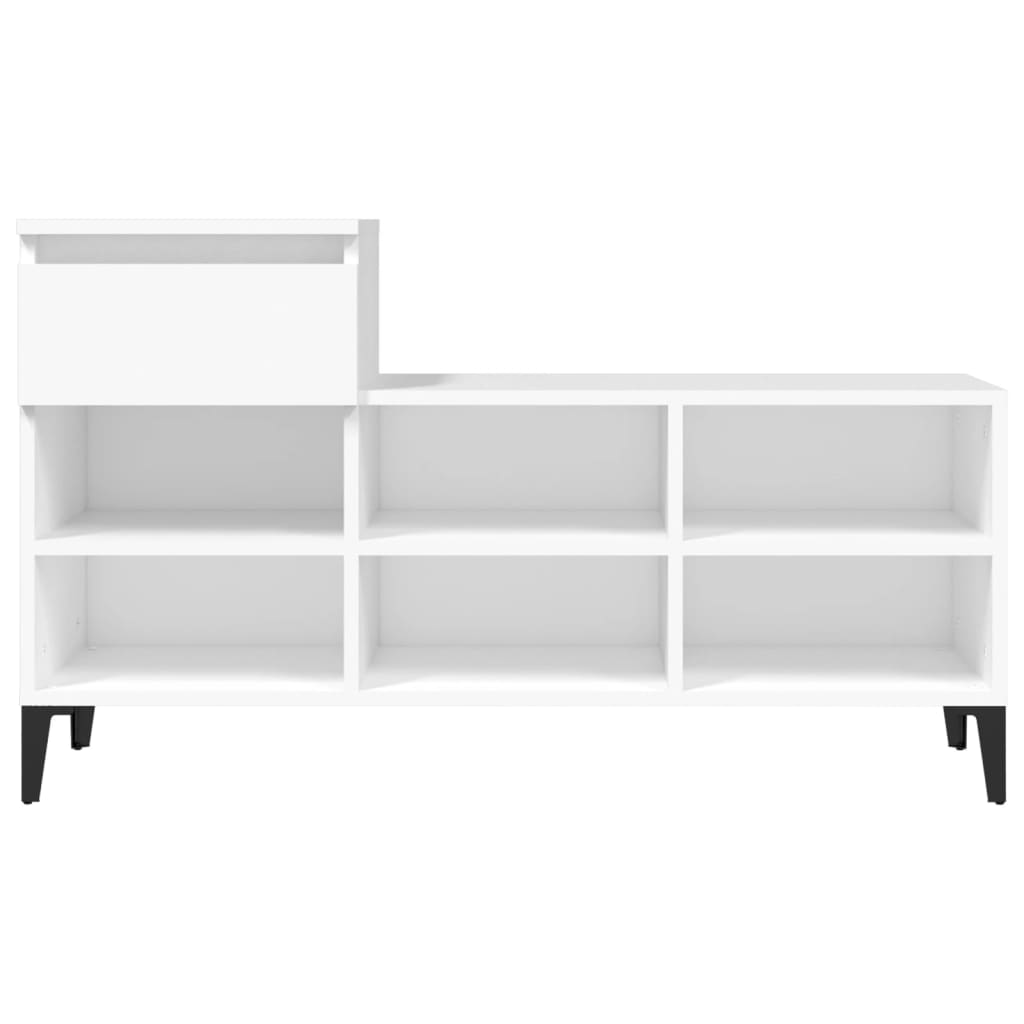 Armoire à chaussures Blanc 102x36x60 cm Bois d'ingénierie - XIOS