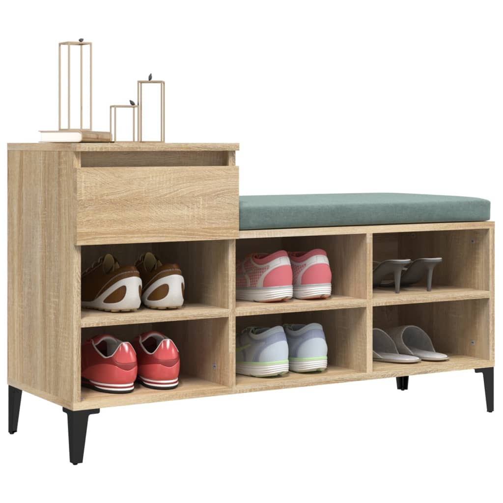 Armoire à chaussures Chêne sonoma 102x36x60cm Bois d'ingénierie - XIOS