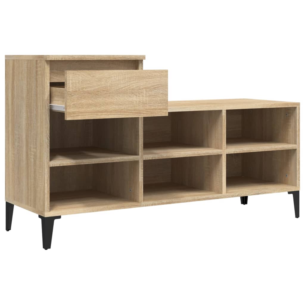 Armoire à chaussures Chêne sonoma 102x36x60cm Bois d'ingénierie - XIOS