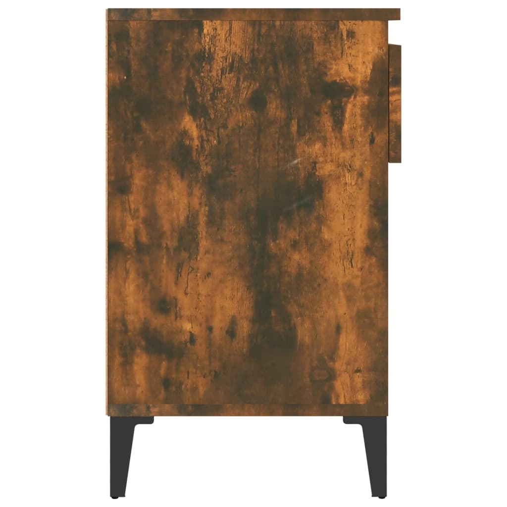 Armoire à chaussures Chêne fumé 102x36x60 cm Bois d'ingénierie - XIOS