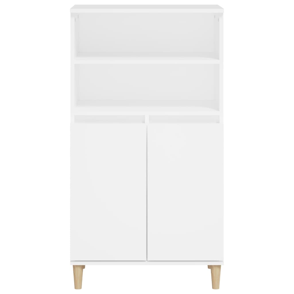 Buffet haut Blanc 60x36x110 cm Bois d'ingénierie - XIOS
