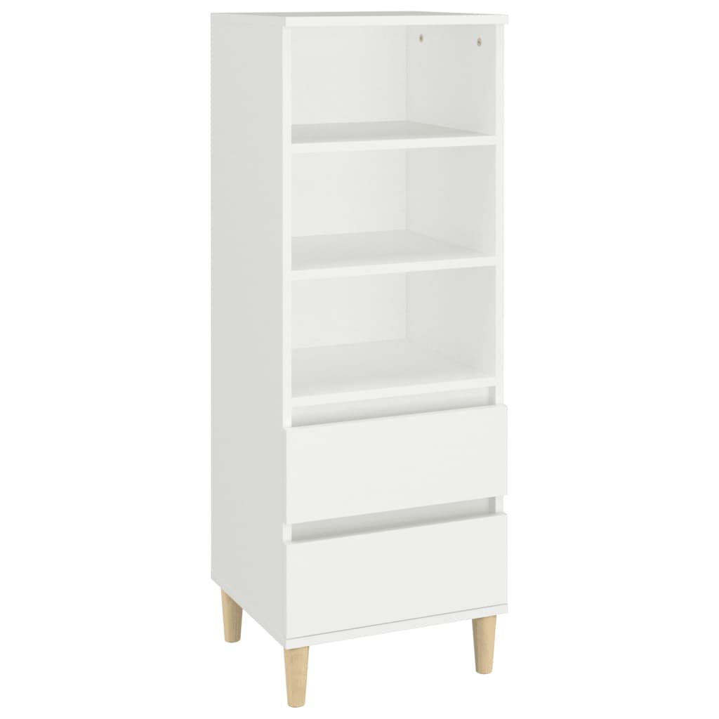 Buffet haut Blanc 40x36x110 cm Bois d'ingénierie - XIOS