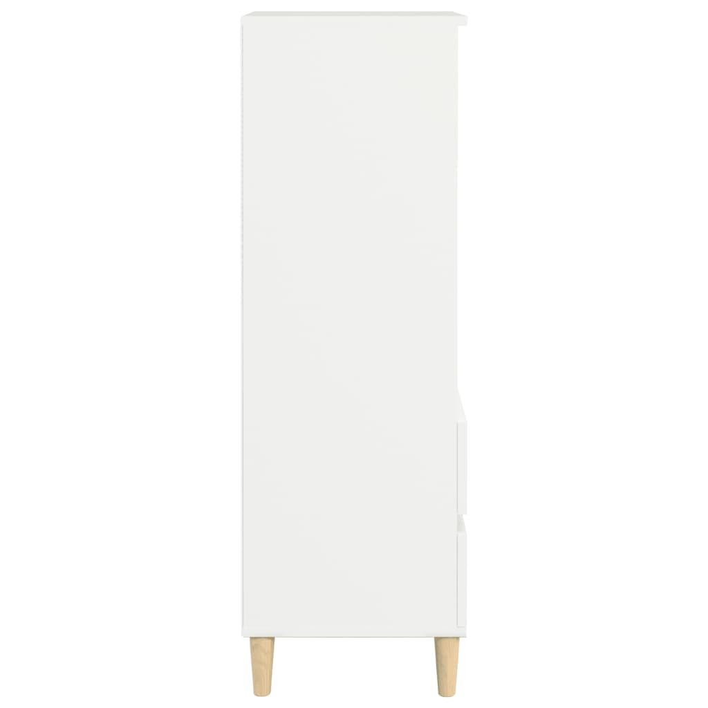 Buffet haut Blanc 40x36x110 cm Bois d'ingénierie - XIOS