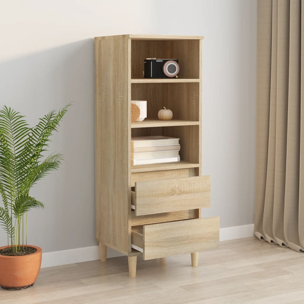 Buffet haut Chêne sonoma 40x36x110 cm Bois d'ingénierie - XIOS