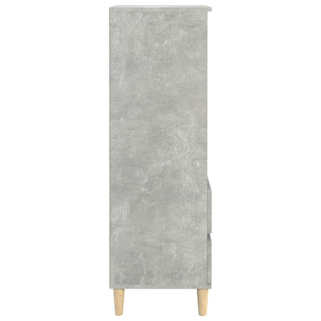 Buffet haut Gris béton 40x36x110 cm Bois d'ingénierie - XIOS