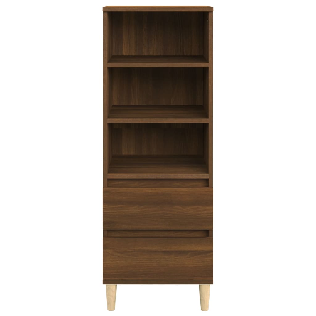 Buffet haut Chêne marron 40x36x110 cm Bois d'ingénierie - XIOS