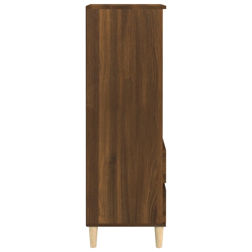 Buffet haut Chêne marron 40x36x110 cm Bois d'ingénierie - XIOS