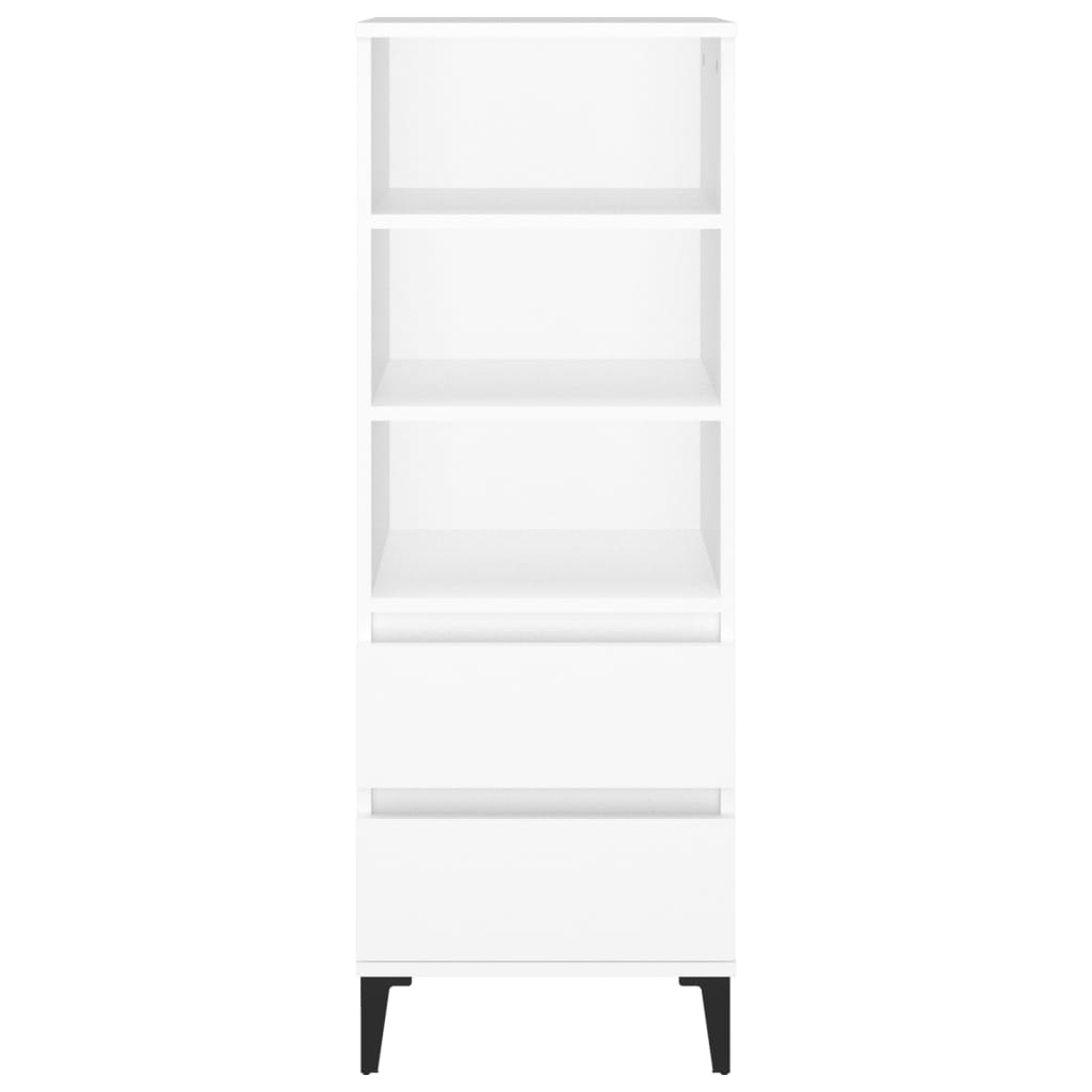 Buffet haut Blanc 40x36x110 cm Bois d'ingénierie - XIOS