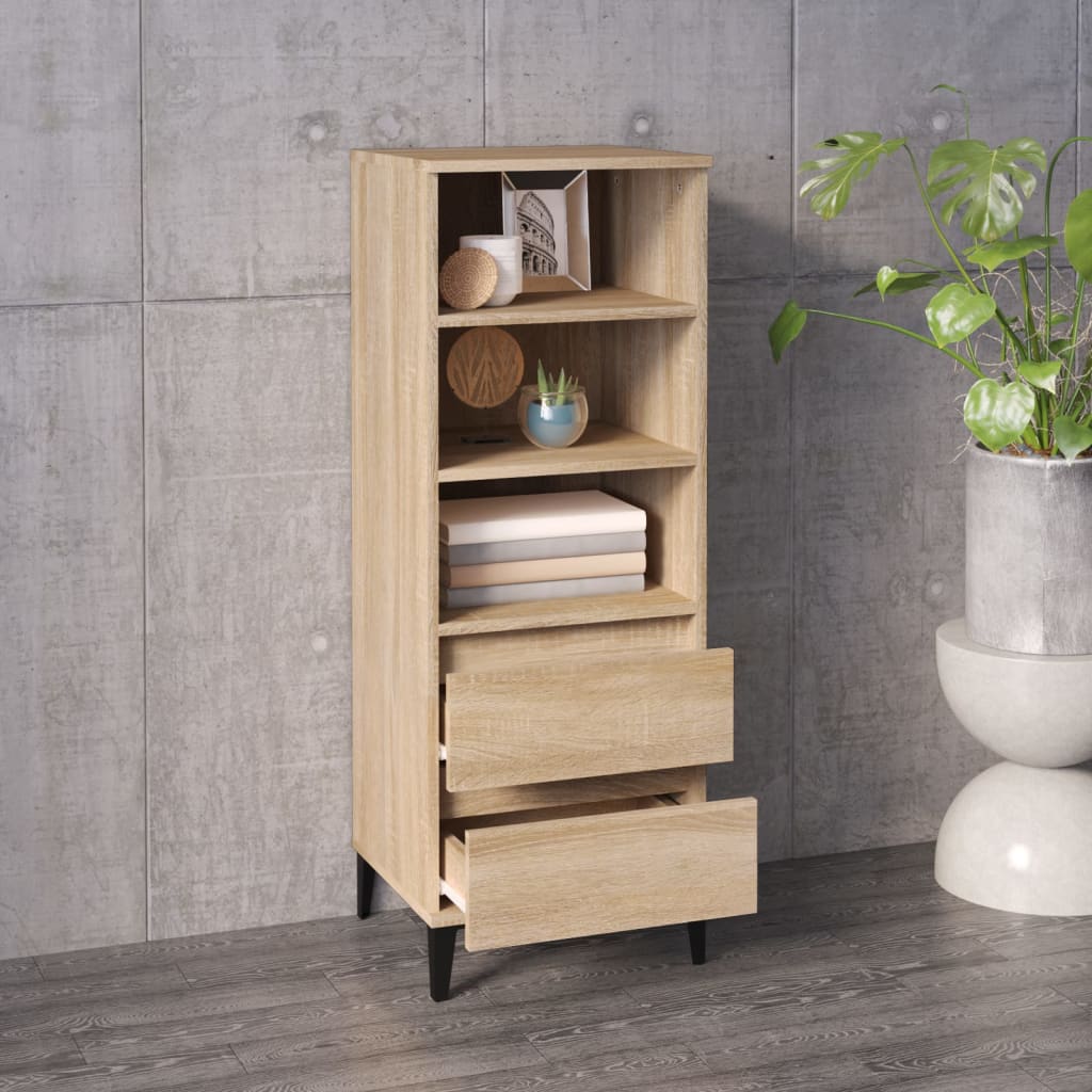 Buffet haut Chêne sonoma 40x36x110 cm Bois d'ingénierie - XIOS