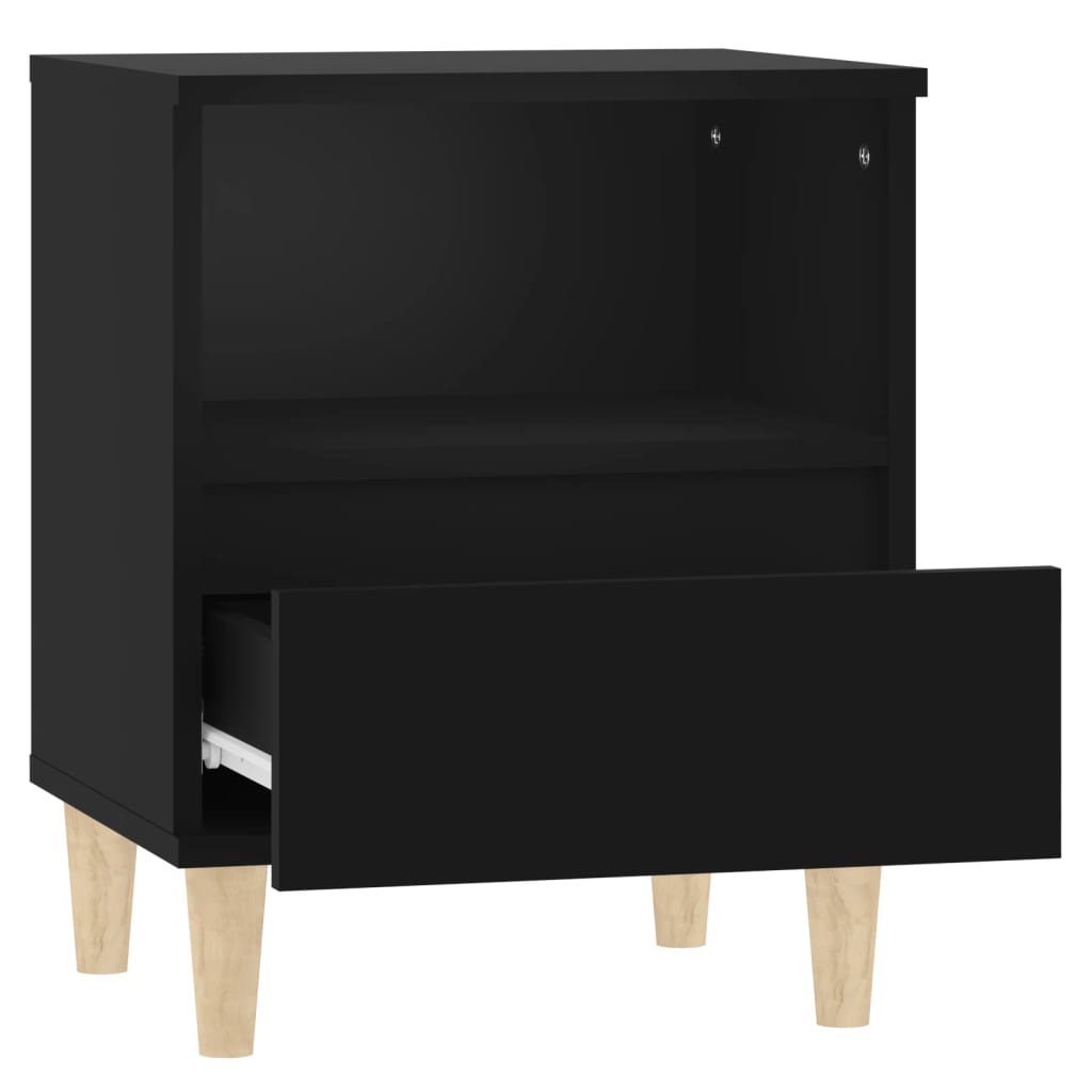 Table de chevet Noir 40x35x50 cm - XIOS