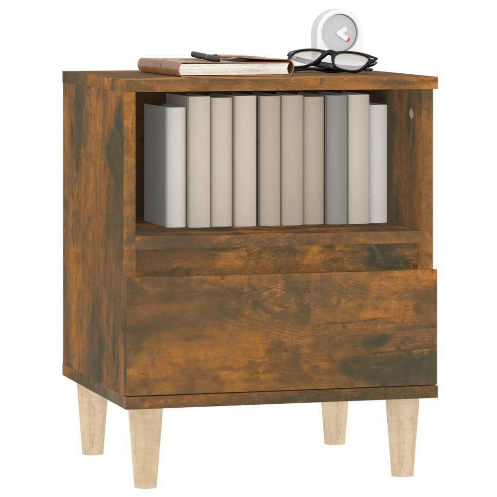 Tables de chevet 2 pcs Chêne fumé 40x35x50 cm - XIOS