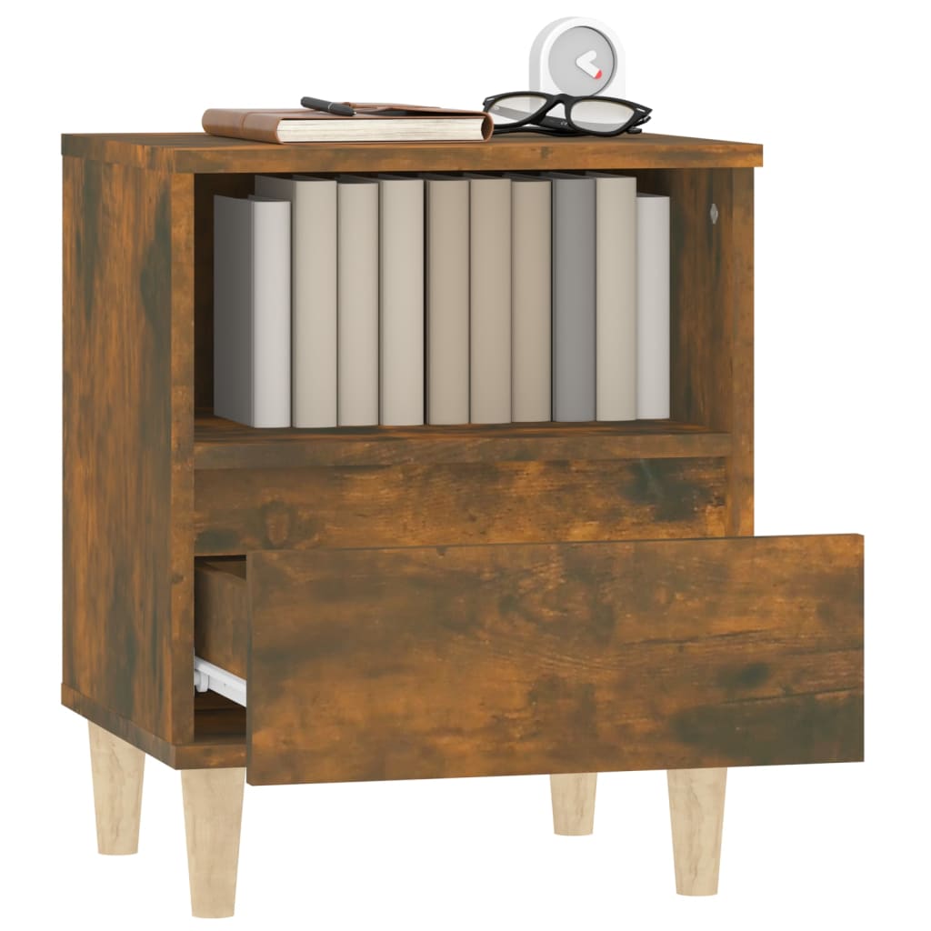 Tables de chevet 2 pcs Chêne fumé 40x35x50 cm - XIOS
