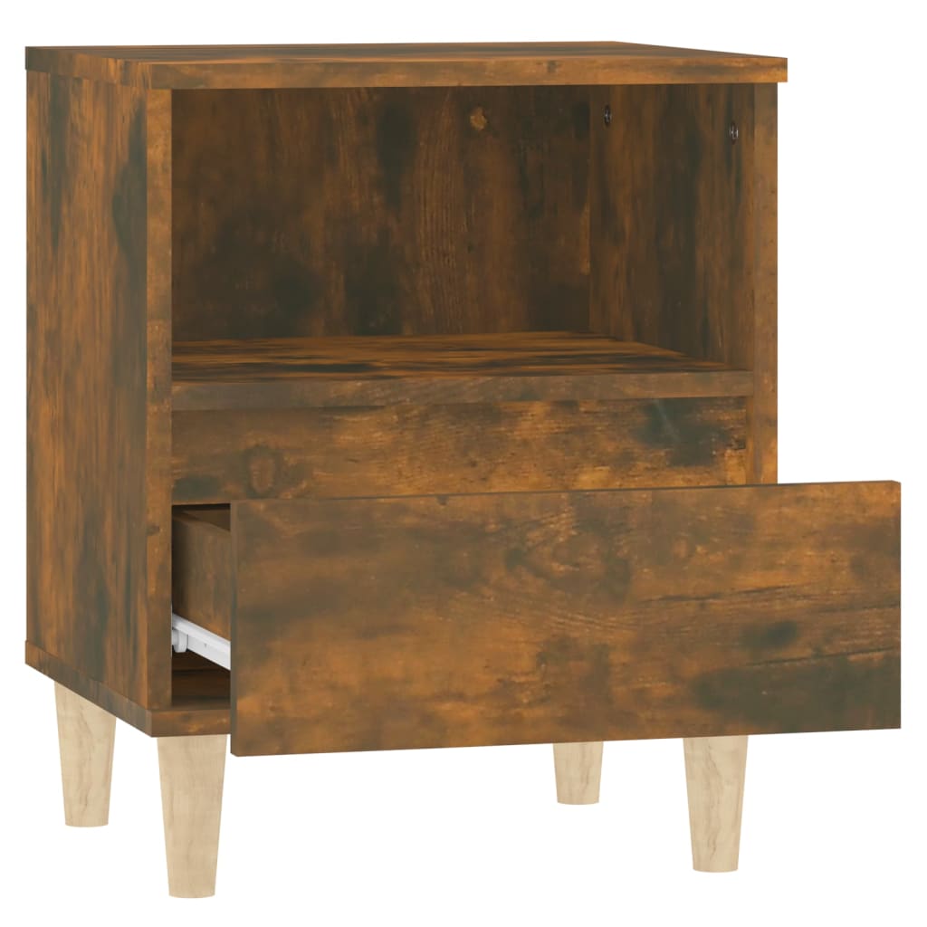 Tables de chevet 2 pcs Chêne fumé 40x35x50 cm - XIOS