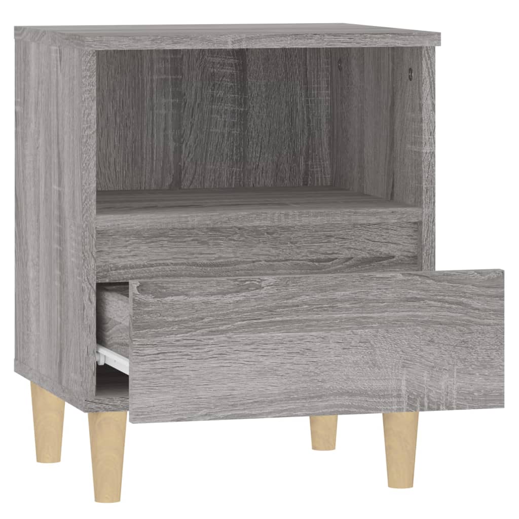 Table de chevet Sonoma gris 40x35x50 cm - XIOS