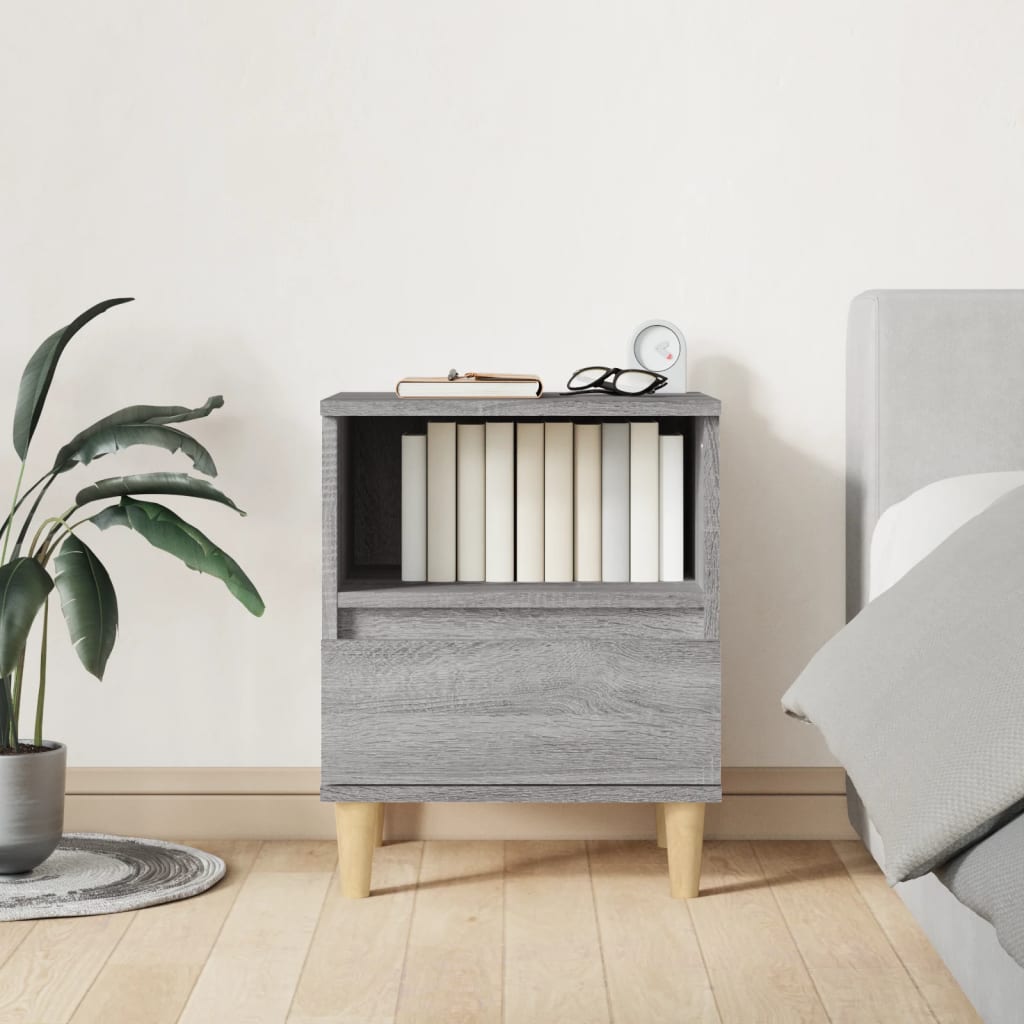 Tables de chevet 2 pcs Sonoma gris 40x35x50 cm - XIOS