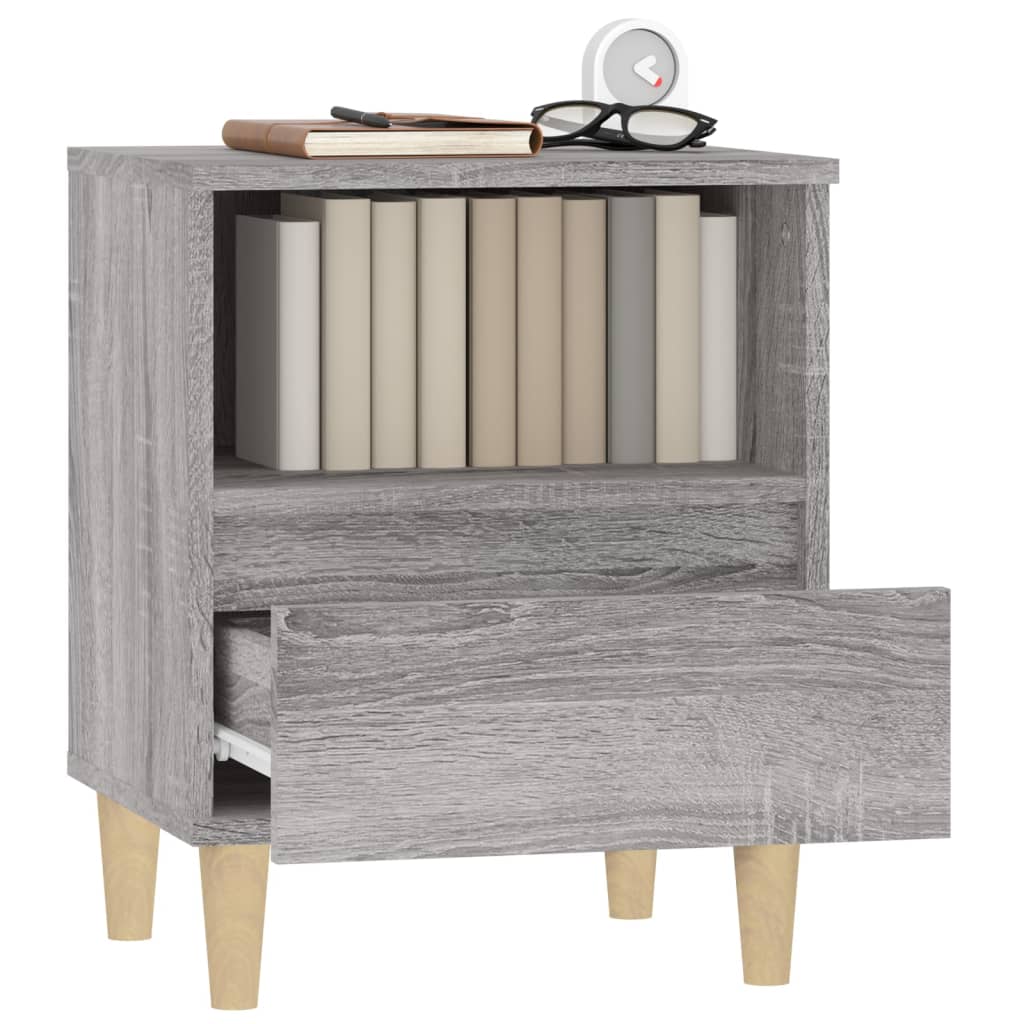 Tables de chevet 2 pcs Sonoma gris 40x35x50 cm - XIOS