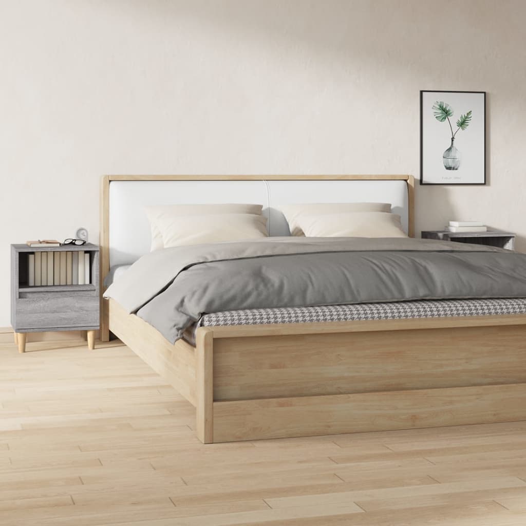 Tables de chevet 2 pcs Sonoma gris 40x35x50 cm - XIOS